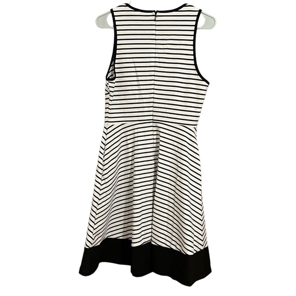 Nicole Miller Striped Fit And Flare Dress - Picture 2 of 4